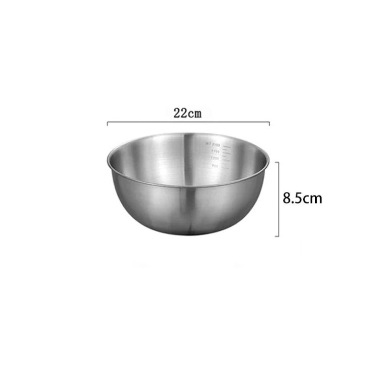 Excellence et Polyvalence Culinaire: Le Bol en Acier Inoxydable qui Révolutionne Votre Cuisine