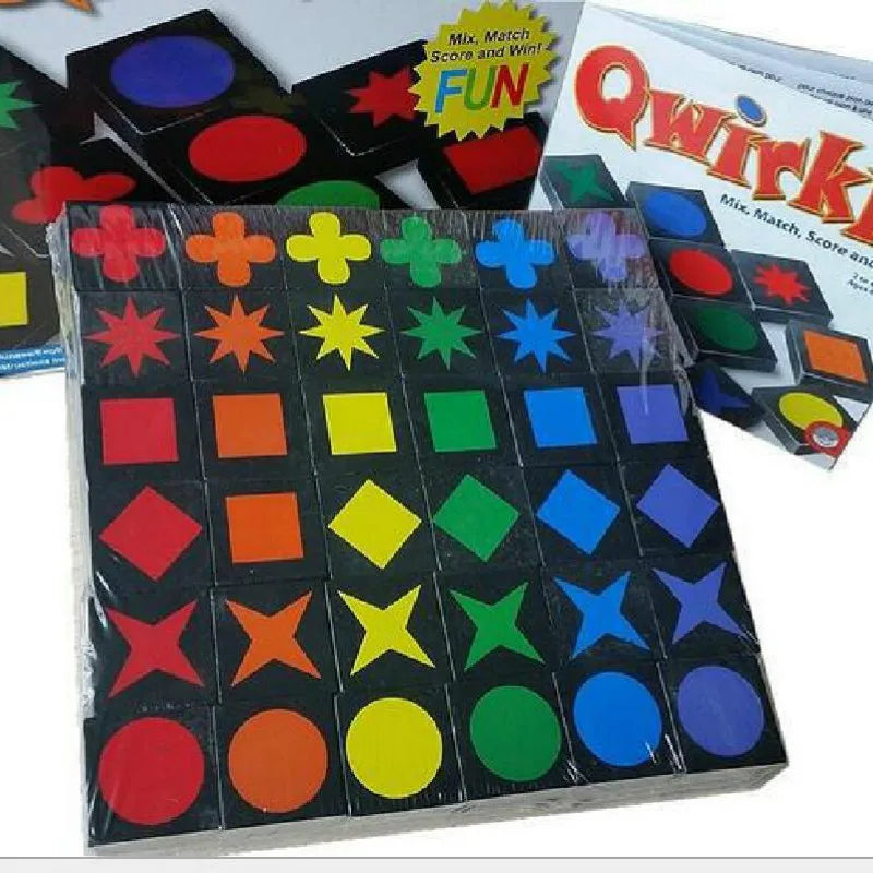 Stimulez l'Esprit et Le Partage Familial avec le Jeu Educatif Qwirkle en Bois