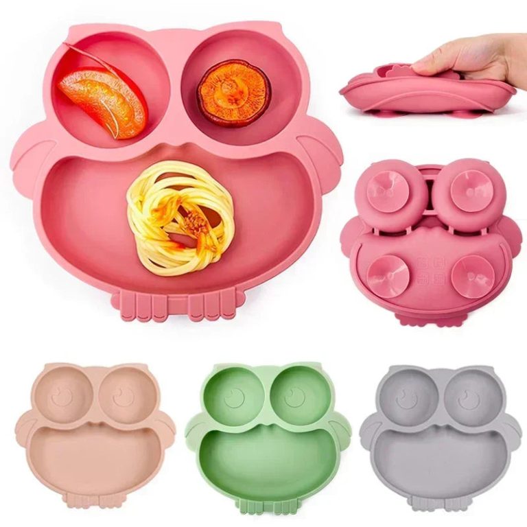 Réinventer les repas de bébé : l'assiette en silicone chouette sans BPA qui change la donne