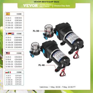 Boostez vos systèmes hydrauliques : La pompe à membrane 12V VEVOR à haute pression auto-amorçante en action