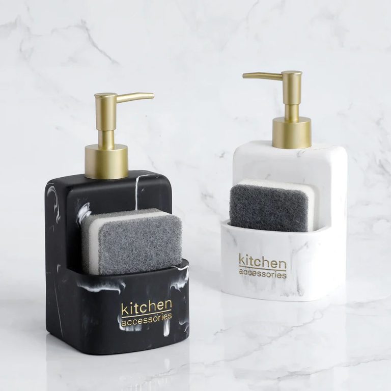 Optimisez votre Cuisine : Le Distributeur de Savon Liquide avec Rangement qui Révolutionne Votre Espace