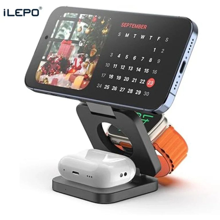 Réinventez Votre Quotidien avec le Support de Charge Sans Fil 3 en 1 Pliable