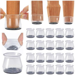 Protégez vos sols en alliant style et praticité avec le lot Protecteurs Sol Chaise Feutre