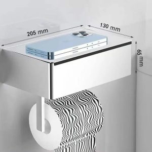 Salle de Bain Révolutionnaire : Allier Élégance et Praticité avec un Porte-Rouleau en Argent