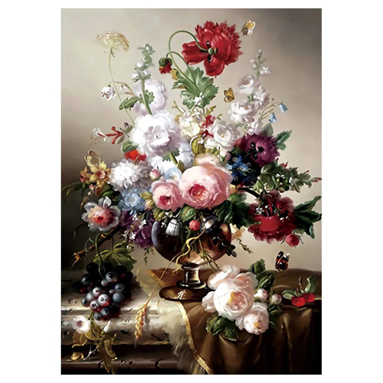 Créez Votre Univers Floral avec un Kit de Broderie Inspirant et Accessible