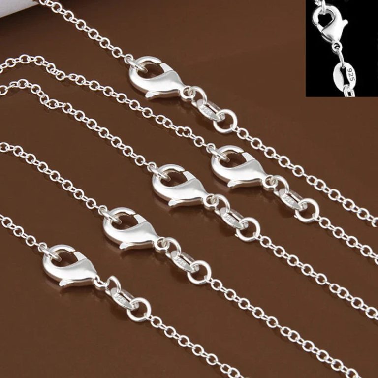 Chic et Créatif : Le Lot de Chaînes en Argent Sterling 925 pour Sublimer Vos Bijoux DIY