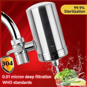 Eau Pure et Santé au Quotidien : Découvrez le Filtre à Eau en Acier Inoxydable pour Robinet