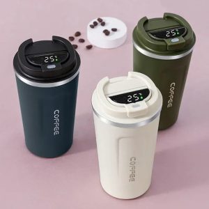 L'innovation au service de votre pause café : le mug thermos connecté en acier inoxydable