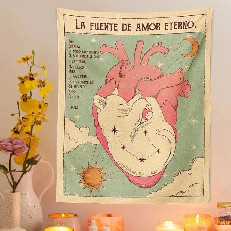 Embrassez la Magie Bohème et Ésotérique avec cette Tapisserie Unique