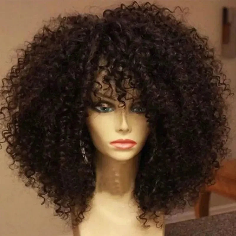 Découvrez l'Essence du Style Afro Bouclé : L'Audace Revisité avec la Perruque Kinky 16 Pouces