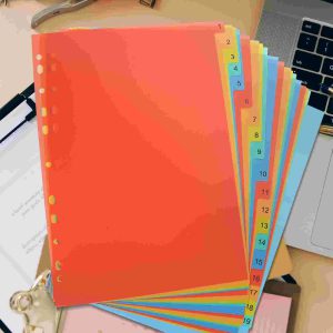 Réinventez votre Organisation avec ce Lot de 20 Intercalaires A4 pour Classeur Astucieux