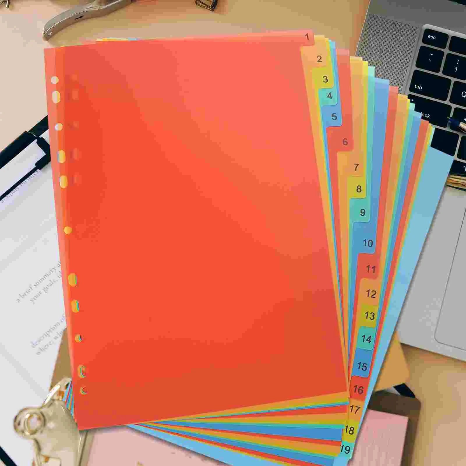 Réinventez votre Organisation avec ce Lot de 20 Intercalaires A4 pour Classeur Astucieux