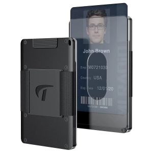 Le Compagnon Moderne : Un Portefeuille Minimaliste en Aluminium pour Homme