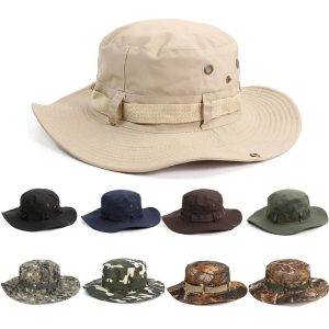 Explorez l’Aventure à l’Ombre d’un Chapeau de Soleil Respirant Camouflage