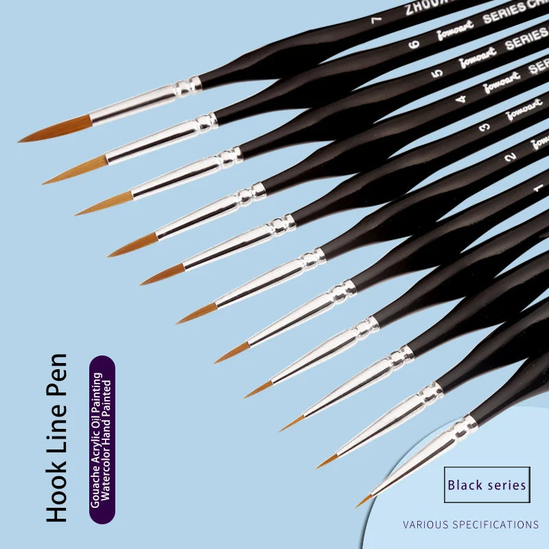 L'art du détail : sublimer vos œuvres avec des pinceaux triangulaires en bois de bouleau