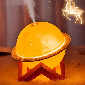 Plongez dans une atmosphère féerique grâce au diffuseur d'arôme Lune 200ML - USB LED