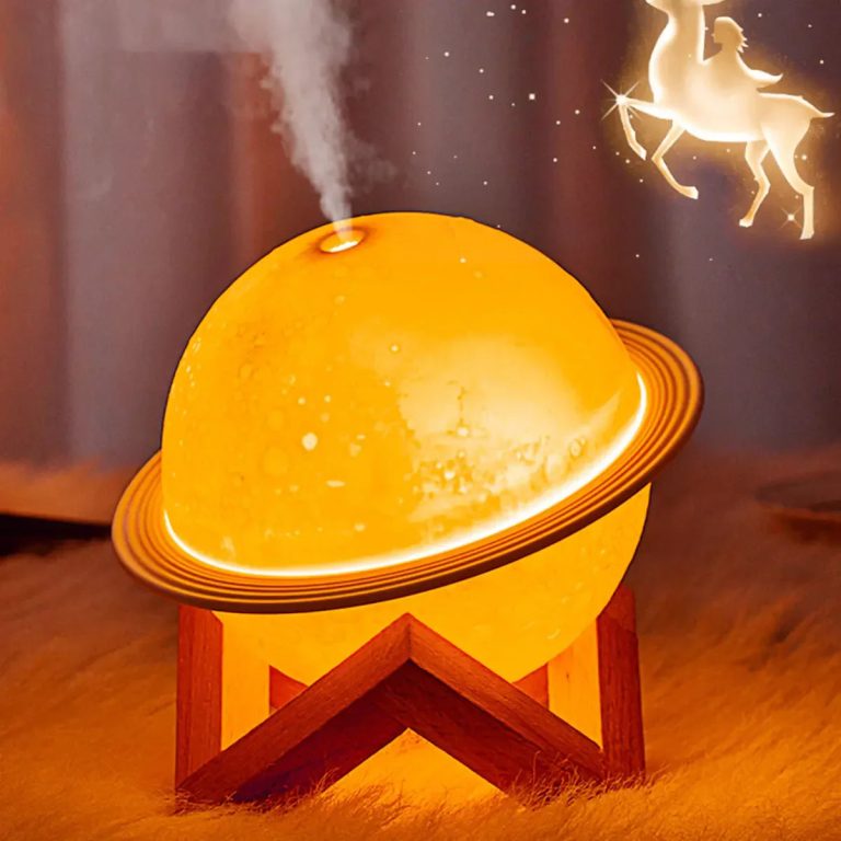 Plongez dans une atmosphère féerique grâce au diffuseur d'arôme Lune 200ML - USB LED