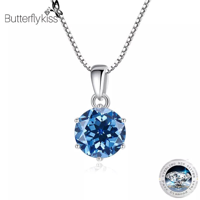 L'élégance Réinventée : Le Pendentif Butterflykiss en Moissanite 1 CT, Bijou Exceptionnel pour le Mariage