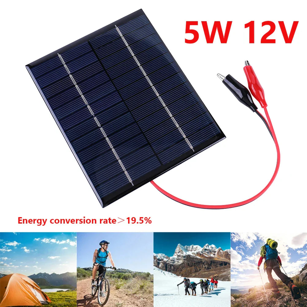 Boostez Votre Autonomie Énergétique avec le Panneau Solaire Portable 5W 12V