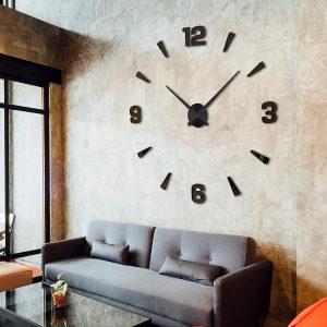 Réinventez Votre Décoration Intérieure avec une Horloge Murale DIY Acrylique Géante au Design Moderne