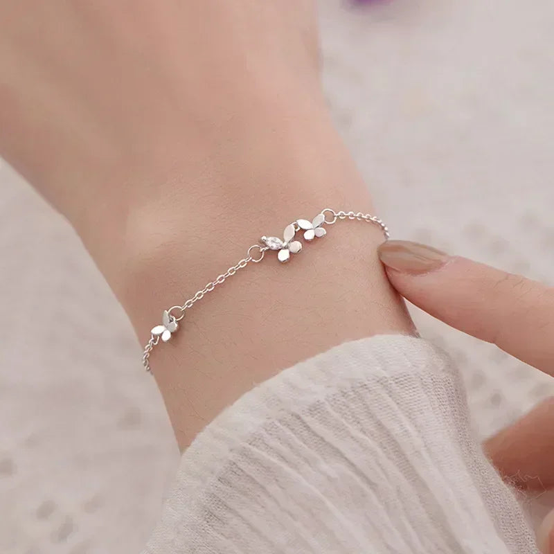 Élégance Sublimée : Le Bracelet Papillon en Argent Sterling 925 et Diamants, un Bijou Incontournable