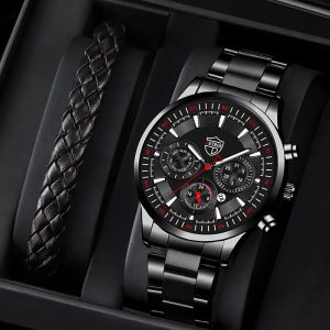 Affirmez Votre Style avec Élégance et Précision : La Montre Homme Acier Inoxydable Style Business Quartz