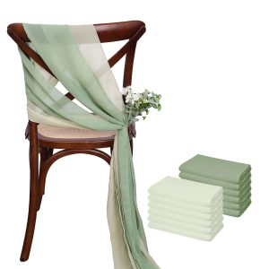 Transformez vos événements avec une touche élégante grâce aux nœuds de chaise en tissu vert