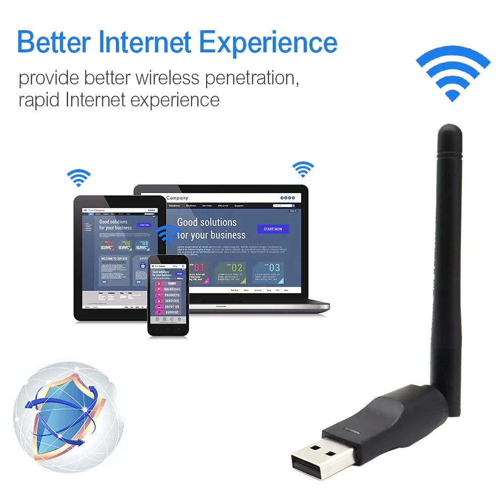 Boostez votre connectivité avec l’adaptateur Mini USB WiFi 150Mbps et son antenne – Une solution innovante pour une expérience sans fil optimisée