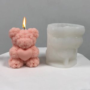 Donnez vie à votre imagination avec le moule en silicone 3D Ours Peluche