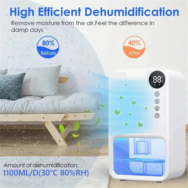 Un air pur et confortable avec le déshumidificateur compact qui révolutionne votre quotidien