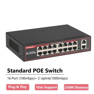 Optimisez votre Réseau CCTV avec le Switch Ethernet 16 Ports PoE et VLAN