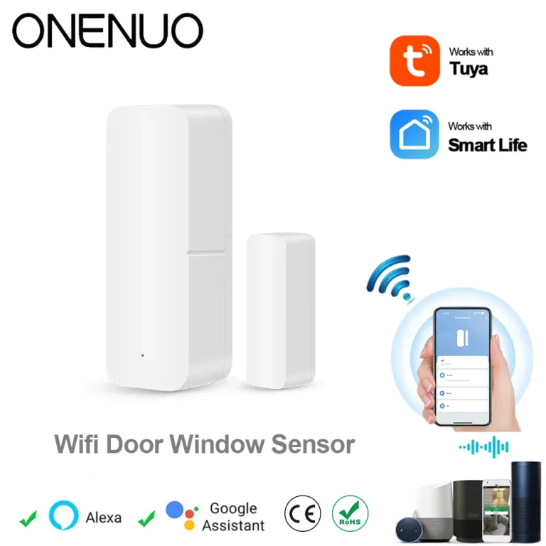 Sécurisez Votre Domicile Intelligemment avec le Capteur de Porte WiFi ONENUO Tuya Smart
