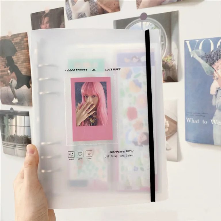 Pour une Collection Kpop Exceptionnelle: L'Album A5 Porte-photocards en Forme de Cœur