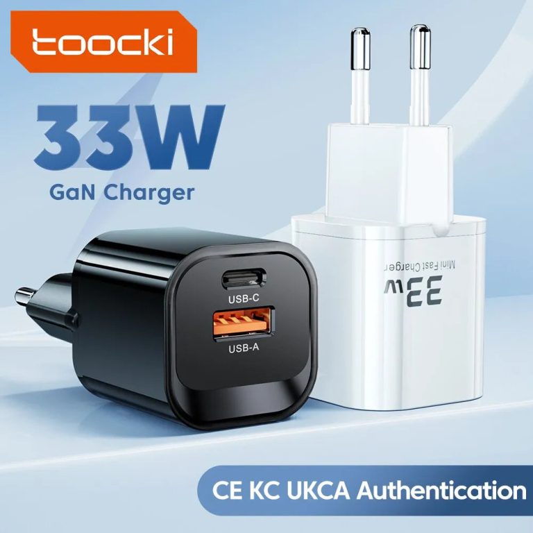 Révolutionnez votre recharge mobile avec le chargeur USB Type C Toocki GaN Portable