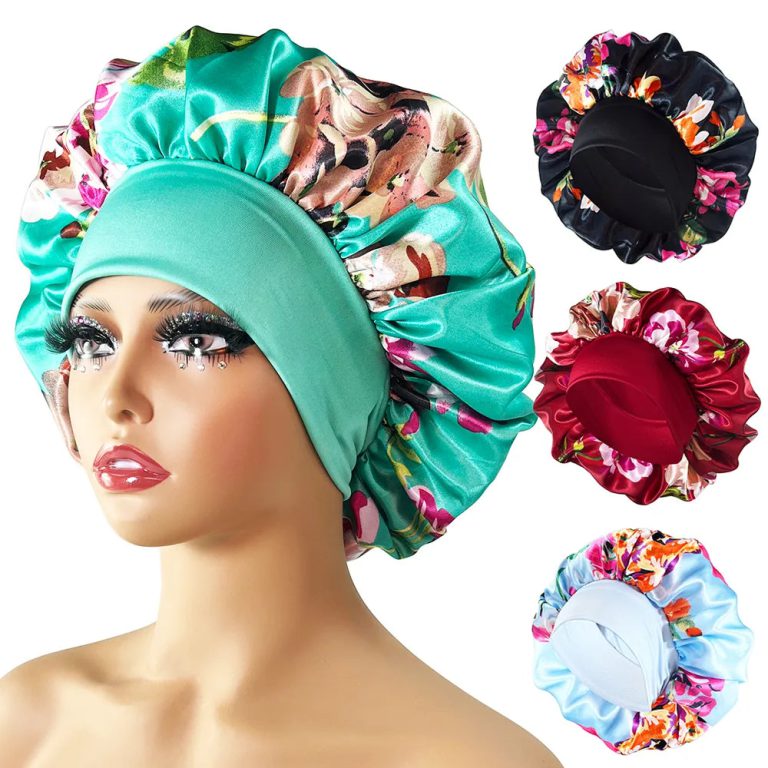 Révélez Votre Élégance Nocturne: Le Bonnet en Satin Floral Qui Transforme Vos Nuits
