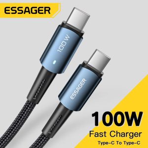 Boostez votre quotidien avec une recharge ultra-rapide : découvrez le câble Essager PD100W 60W