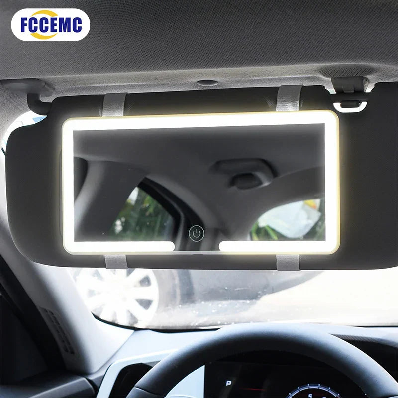 L’accessoire beauté incontournable pour votre voiture : le Miroir LED HD Voiture - Maquillage 3 Réglages