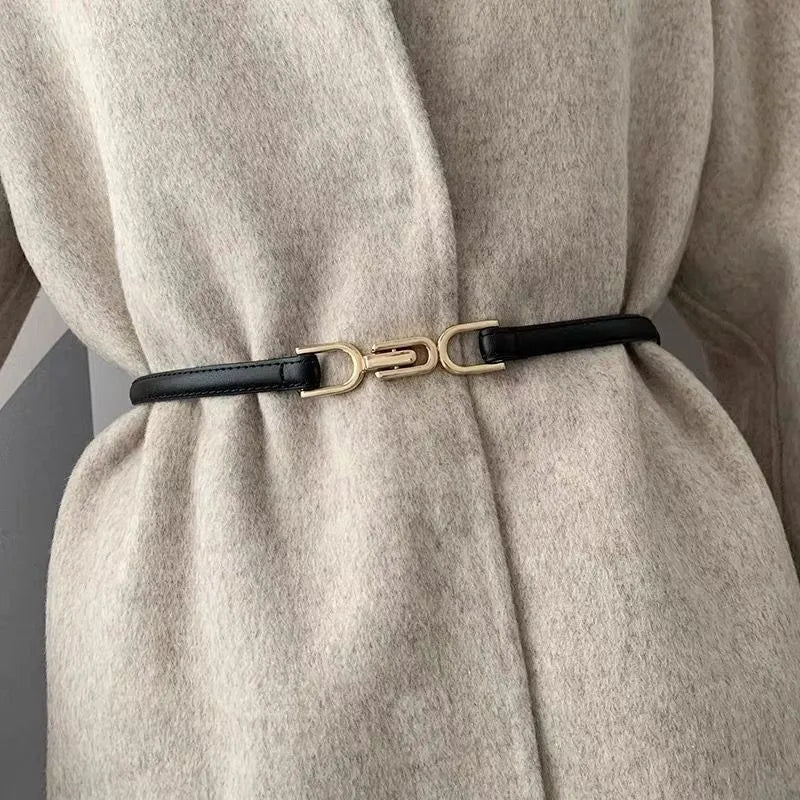 L'accessoire chic qui sublimera toutes vos tenues : Ceinture ajustable en cuir PU pour femmes