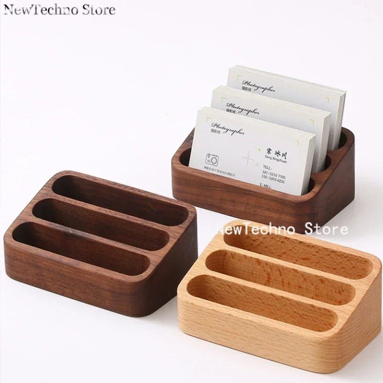 Élégance & Fonctionnalité : Le Support de Cartes de Visite en Bois Massif qui Révolutionne Votre Bureau