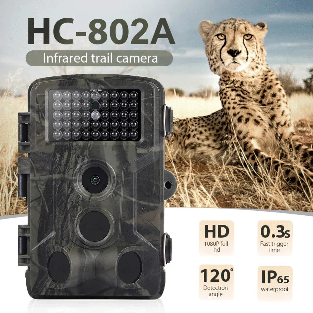 Révolutionnez Votre Observation Nocturne avec la Caméra Chasse Infrarouge 24MP 1080P - Surveillance Faune HC802A