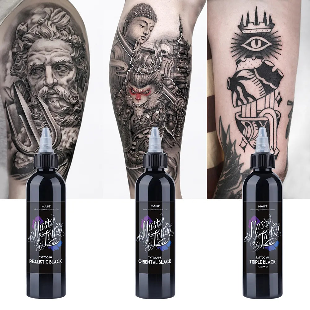 Révélez l'Art du Tatouage avec une Encre Noire d'Exception