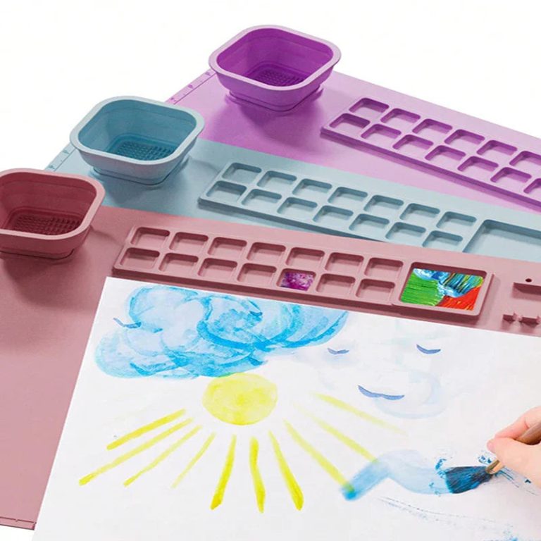 Donnez Vie à Votre Créativité Avec le Tapis de Peinture en Silicone Lavable Bview