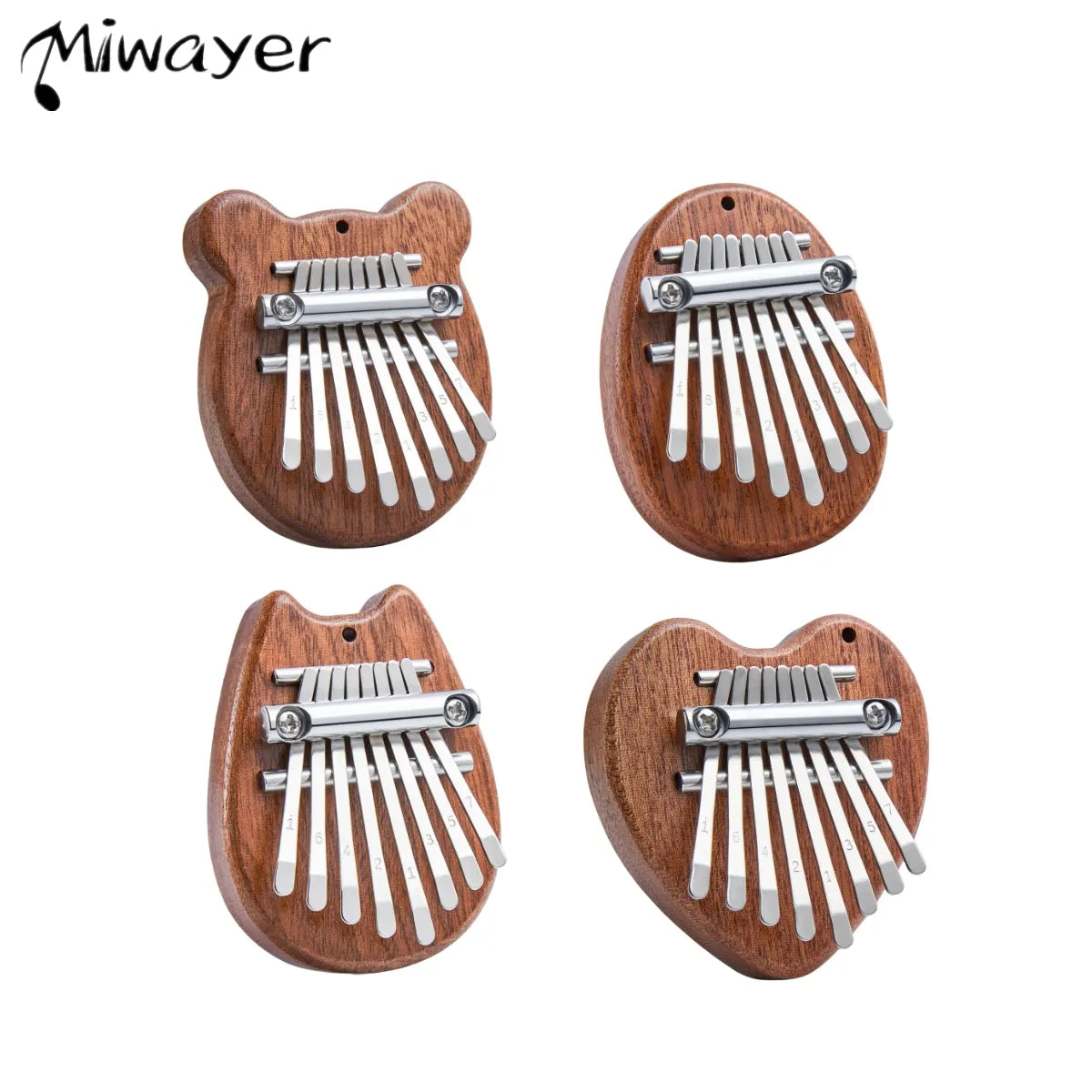 Plongez dans l'univers musical ludique avec le Mini Kalimba 8 Touches Miwayer