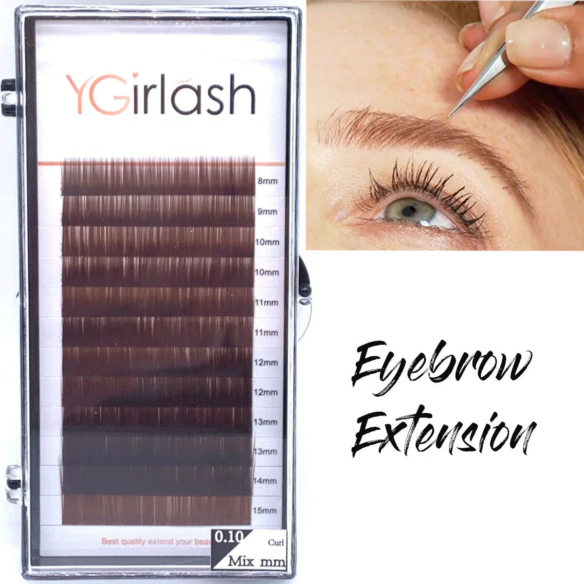 Révélez un regard irrésistible avec les extensions de sourcils YGirlash