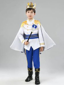 Transformez Halloween en un Règne de Fantaisie et d’Élégance avec ce Costume de Roi Enfant