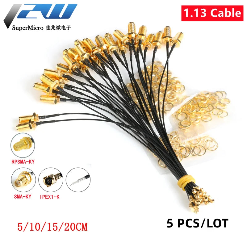 Optimisez Vos Connexions RF avec le Lot de 5 Adaptateurs IPEX vers SMA