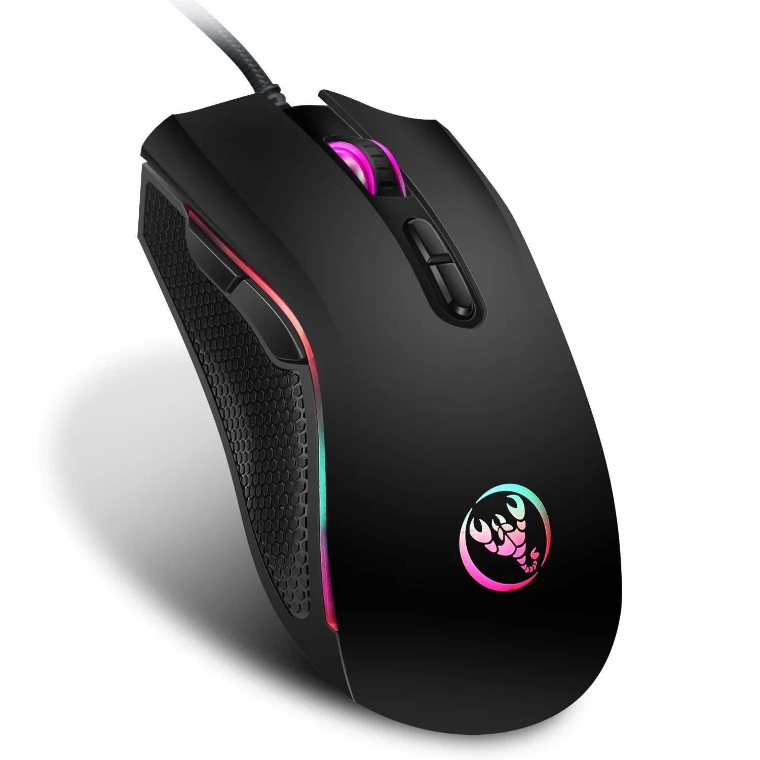 Souris Gaming Hongsund Professionnelle LED 7 Couleurs : L’Alliance Parfaite Entre Performance et Design