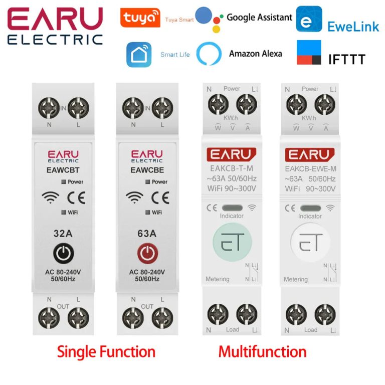 Innovation et Sécurité au Quotidien : Le Disjoncteur Intelligent WiFi Tuya eWeLink MCB 1P 63A au Cœur de la Domotique