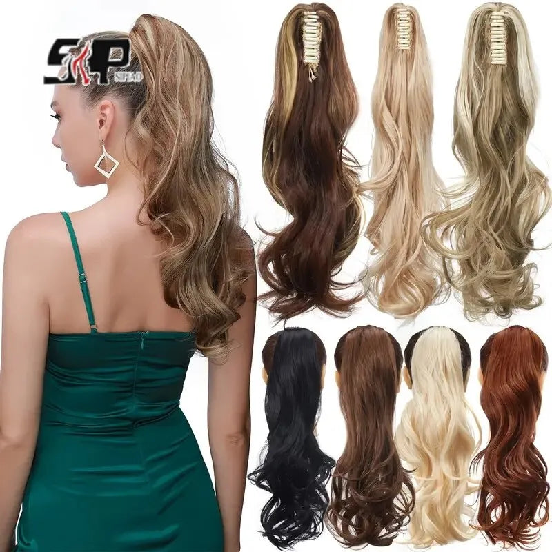 Sublimez Votre Style Instantanément avec des Extensions Queue Cheval Bouclées 24" Clip-In