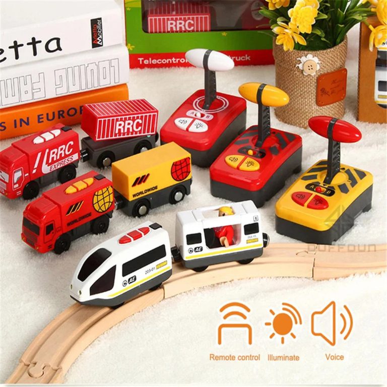 Aventure Innovante sur Rails : Découvrez l'Ensemble Train Bois Télécommandé Pour les Jeunes Conducteurs